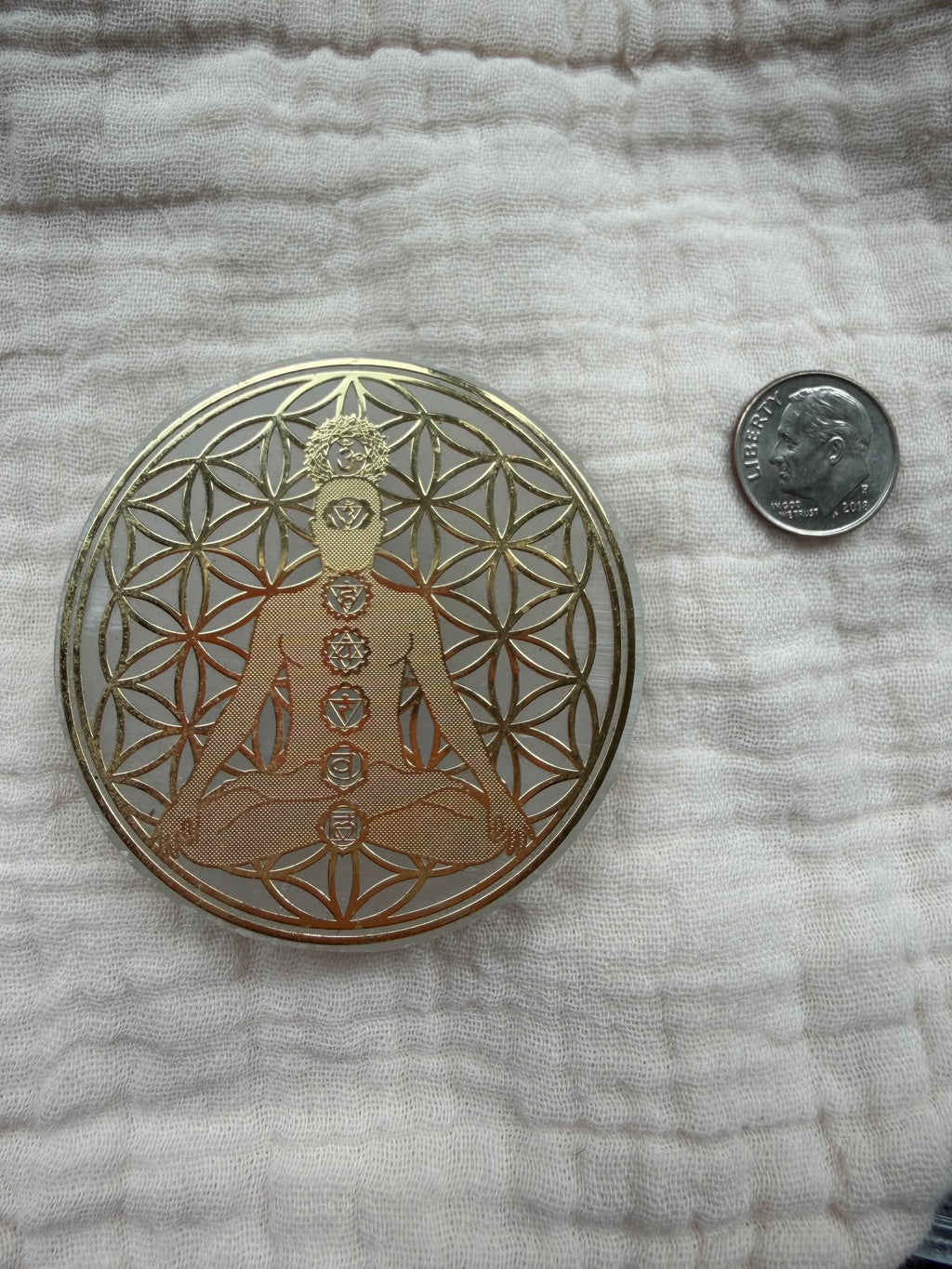 Selenite Chakra Charging Plate