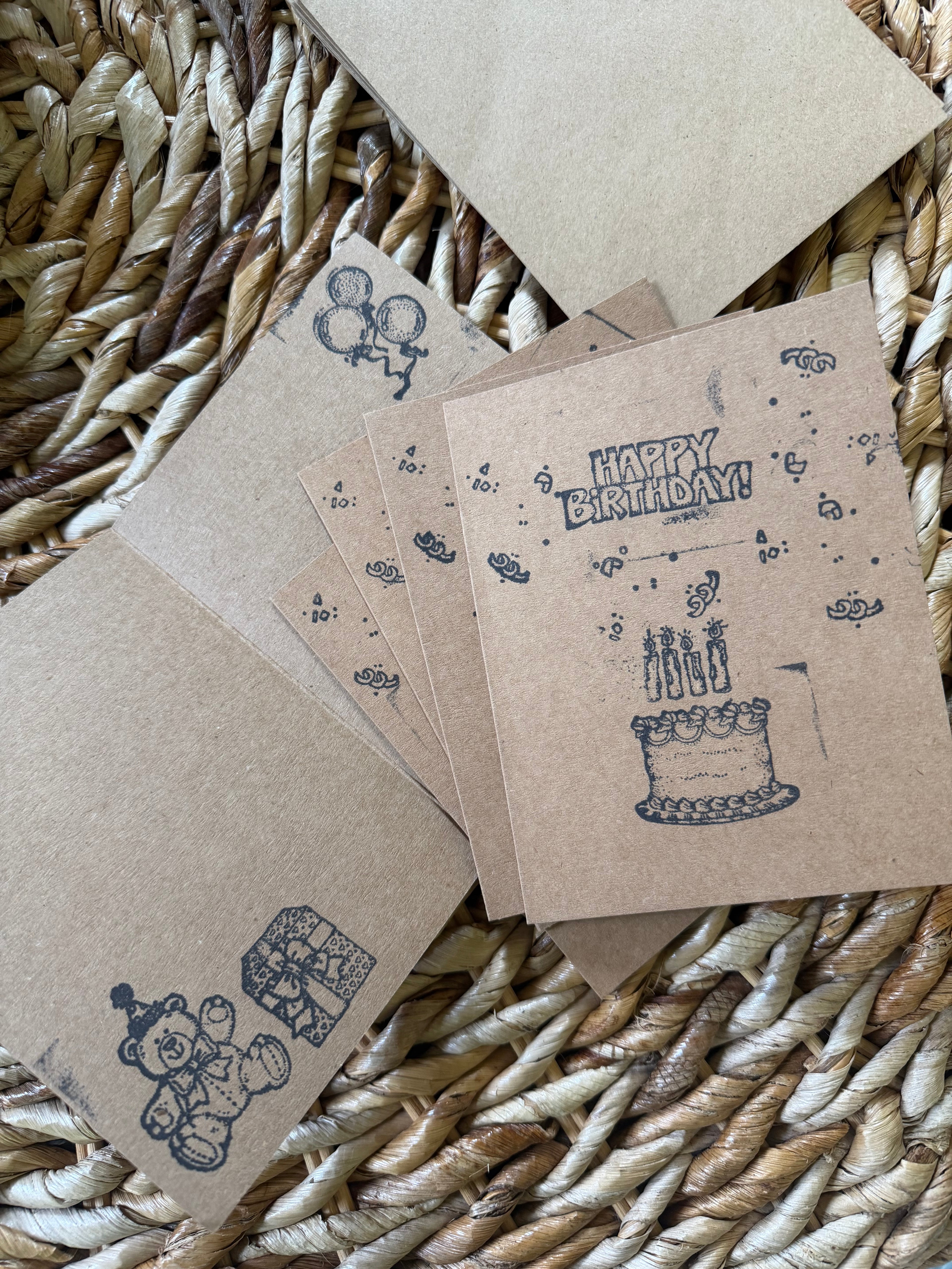 Handmade Blank Birthday Card pack