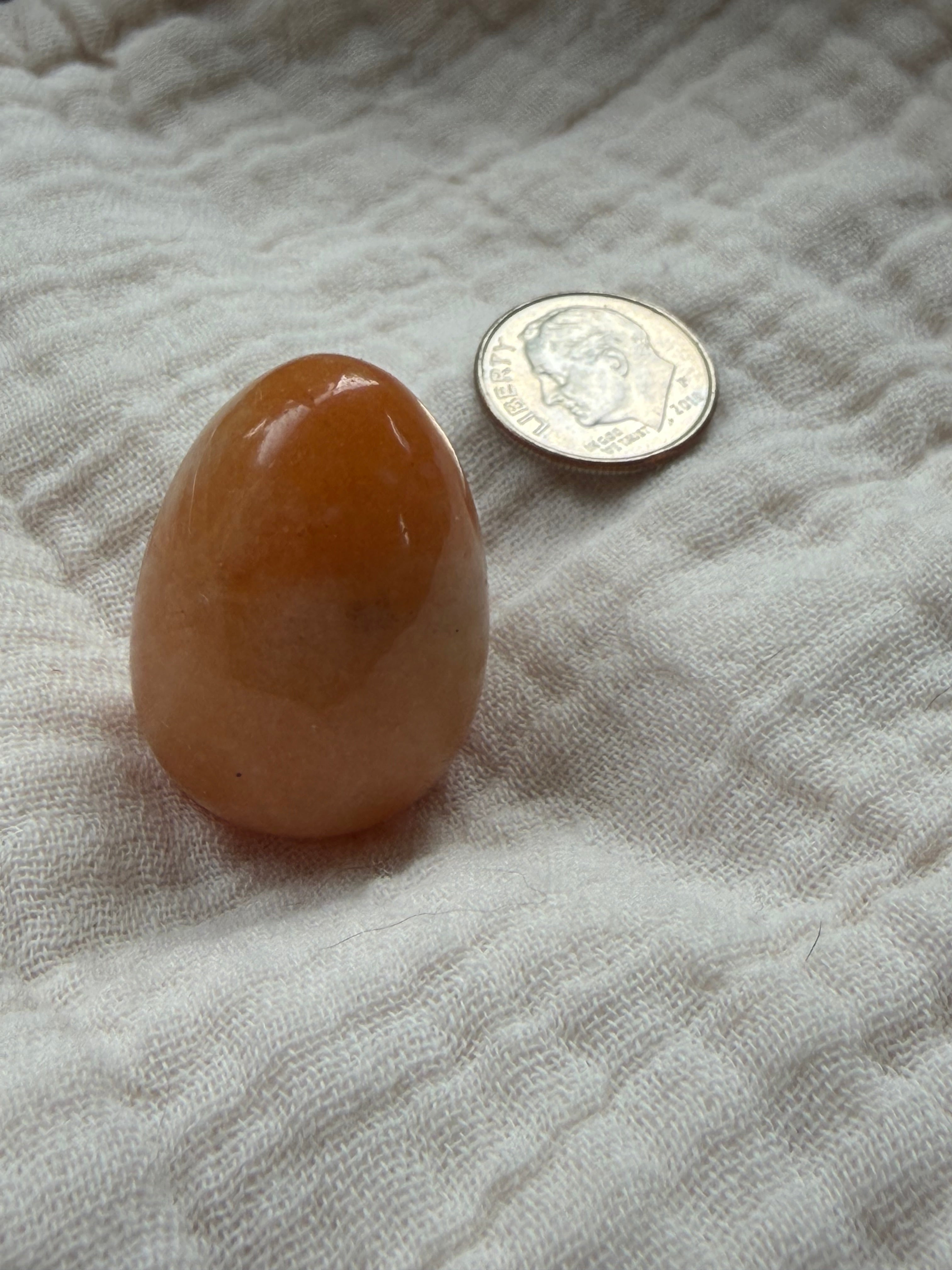 Honey Calcite Crystal Egg