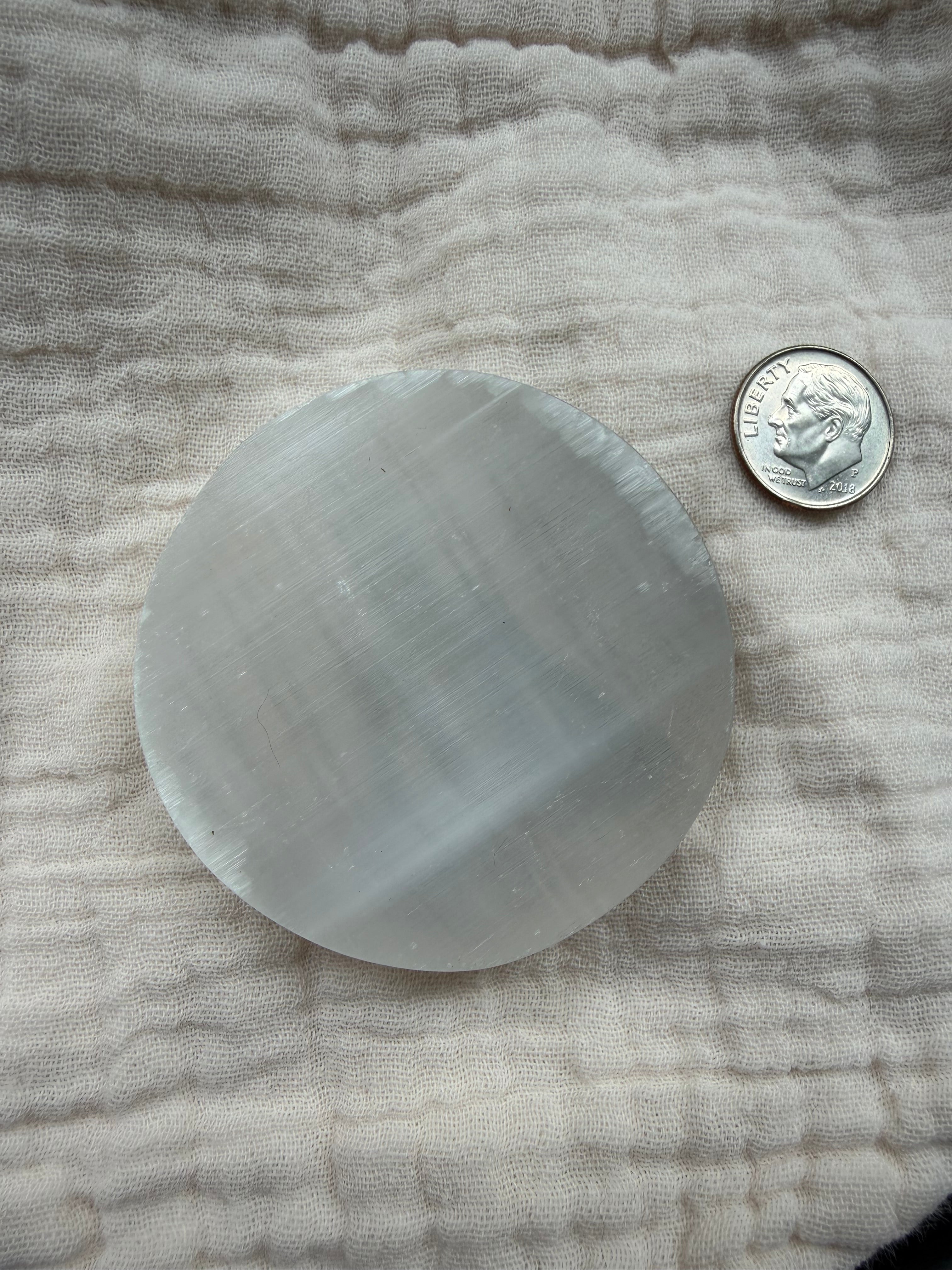 Selenite Chakra Charging Plate